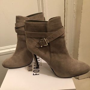 Grey Brand New Stiletto Booties